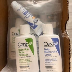 Cerave hydrating facial cleanser, daily moisturizing,AM facial moisturizing 9